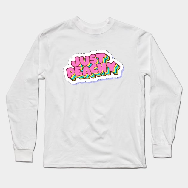 Just Peachy Long Sleeve T-Shirt by RainbowAndJackson